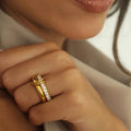Gold Plated Ring Set-jewelry > ring set-Laventaire-Laventaire