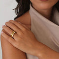 Gold Plated Ring Set-jewelry > ring set-Laventaire-Laventaire