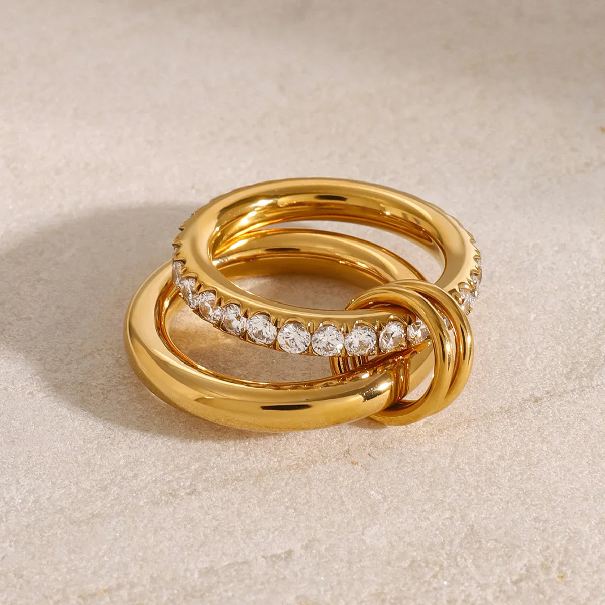 Gold Plated Ring Set-jewelry > ring set-Laventaire-Laventaire