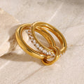 Gold Plated Ring Set-jewelry > ring set-Laventaire-Laventaire