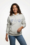 Graphic Relaxed Fit Hoodie-hoodies > graphic hoodie-Laventaire-Light Gray-XS-Laventaire