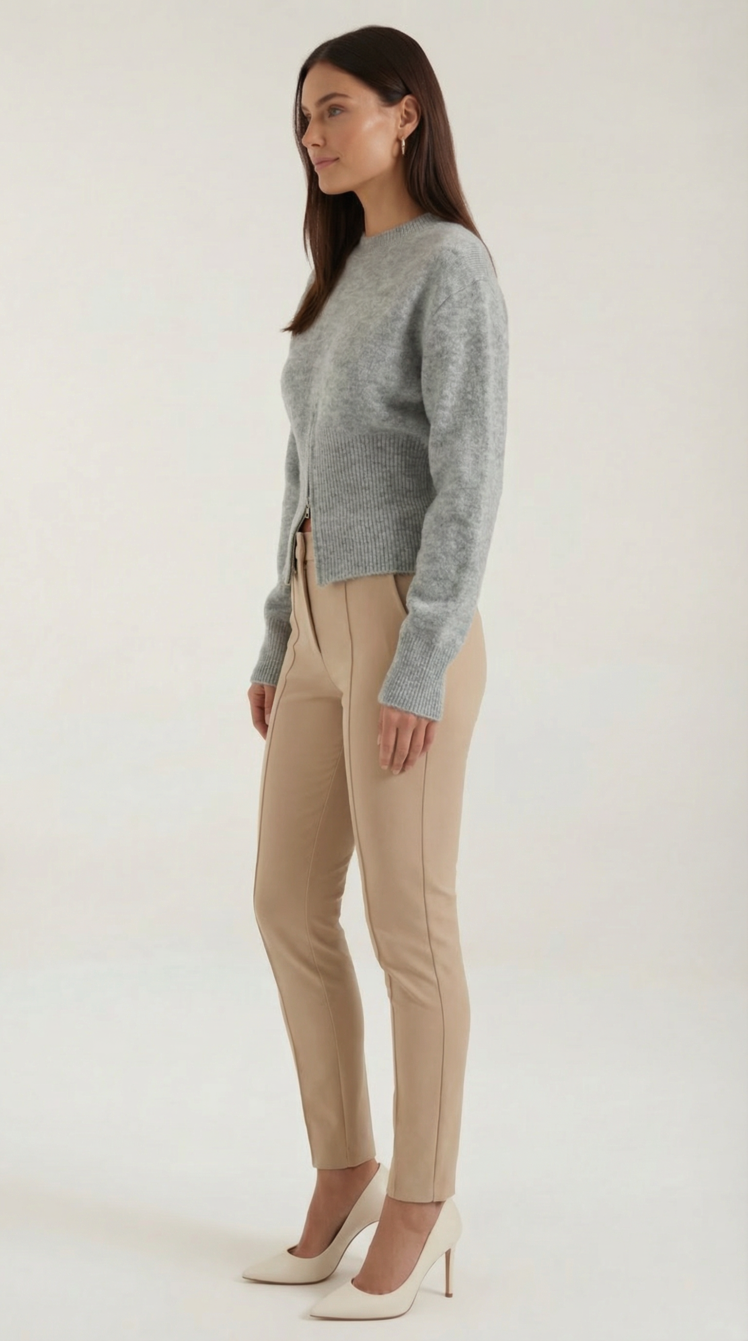 Half Zip Casual Sweater-sweaters > half zip sweater-Laventaire-Laventaire