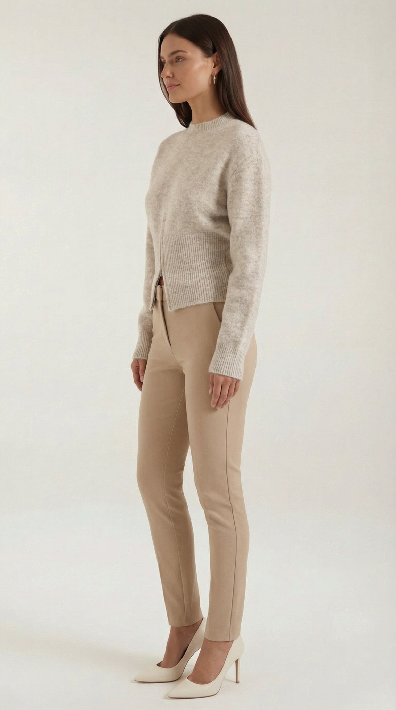 Half Zip Casual Sweater-sweaters > half zip sweater-Laventaire-Laventaire