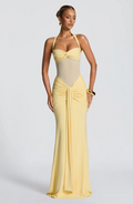 Halter Bodycon Maxi Dress-dresses > maxi dress-Laventaire-Laventaire