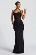 Halter Bodycon Maxi Dress-dresses > maxi dress-Laventaire-Laventaire
