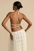 Halter Neck Co-Ord Set-sets > top and skirt set-Laventaire-Laventaire