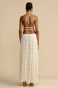 Halter Neck Co-Ord Set-sets > top and skirt set-Laventaire-Laventaire