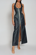 Halter Neck Maxi Dress-dresses > maxi dress-Laventaire-Laventaire