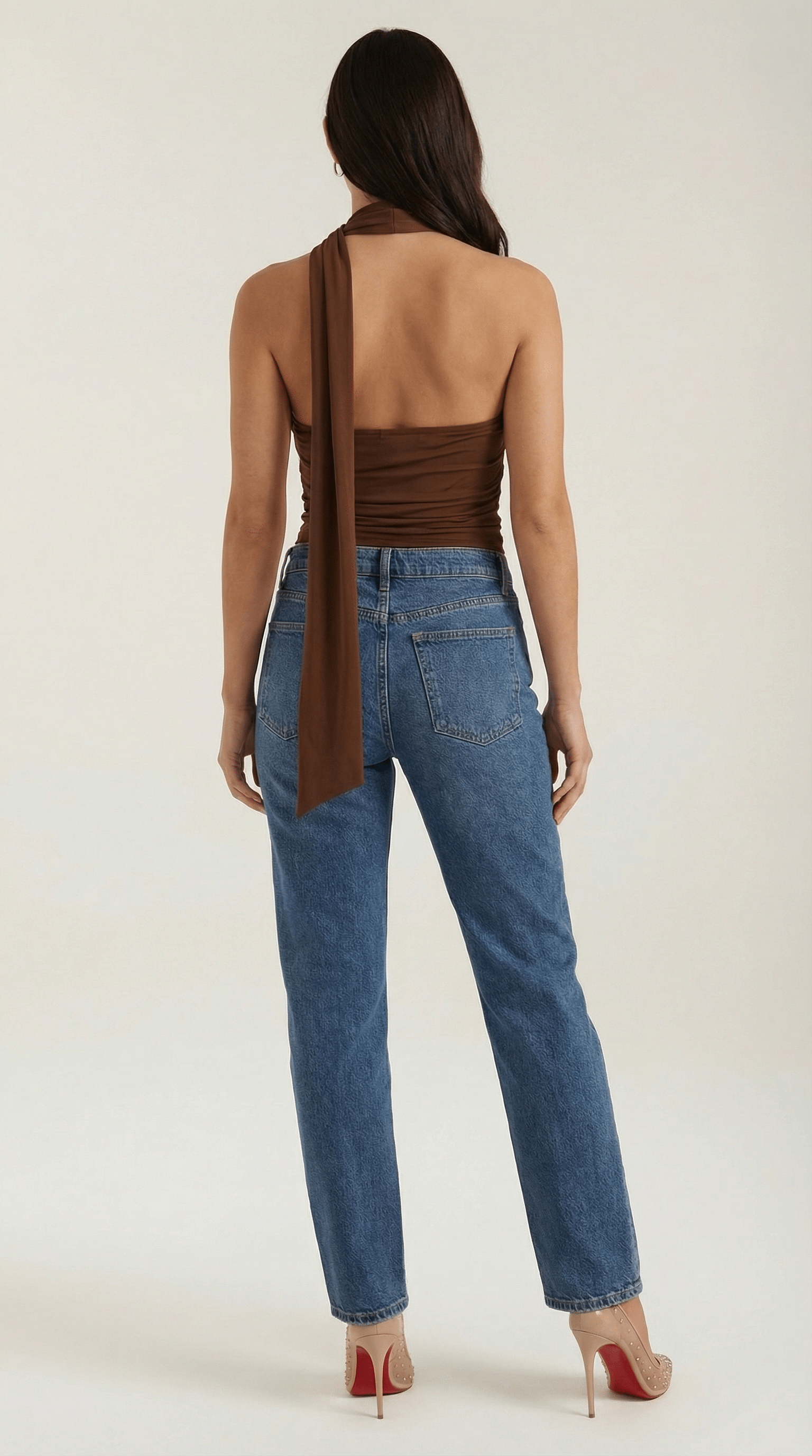 Halter Neck Tank Top-tops > tank tops > halter neck tank tops-Laventaire-Laventaire