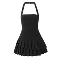 Halterneck Mini Dress-dresses > mini dress-Laventaire-Laventaire