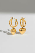 Heart Hoop Earrings-jewelry > earrings > hoop earrings-Laventaire-Laventaire