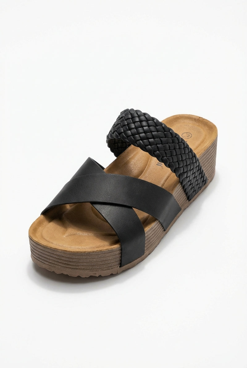 High Heel Platform Sandals-footwear > sandals > platform sandals-Laventaire-Black-35-Laventaire
