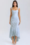 High-Low Floral Maxi Dress-dresses > maxi dress-Laventaire-Laventaire