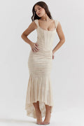 High-Low Floral Maxi Dress-dresses > maxi dress-Laventaire-Laventaire