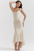 High-Low Floral Maxi Dress-dresses > maxi dress-Laventaire-Laventaire