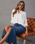 High Waist Denim Skirt-Denim Skirts-Laventaire-Laventaire