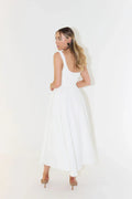 High Waist Midi Dress-dresses > midi dress-Laventaire-Laventaire