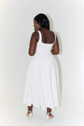 High Waist Midi Dress-dresses > midi dress-Laventaire-Laventaire