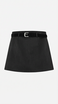 High Waist Mini Skirt A-Line-Mini Skirts-Laventaire-Laventaire