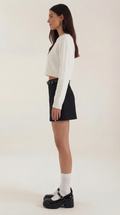 High Waist Mini Skirt A-Line-Mini Skirts-Laventaire-Laventaire