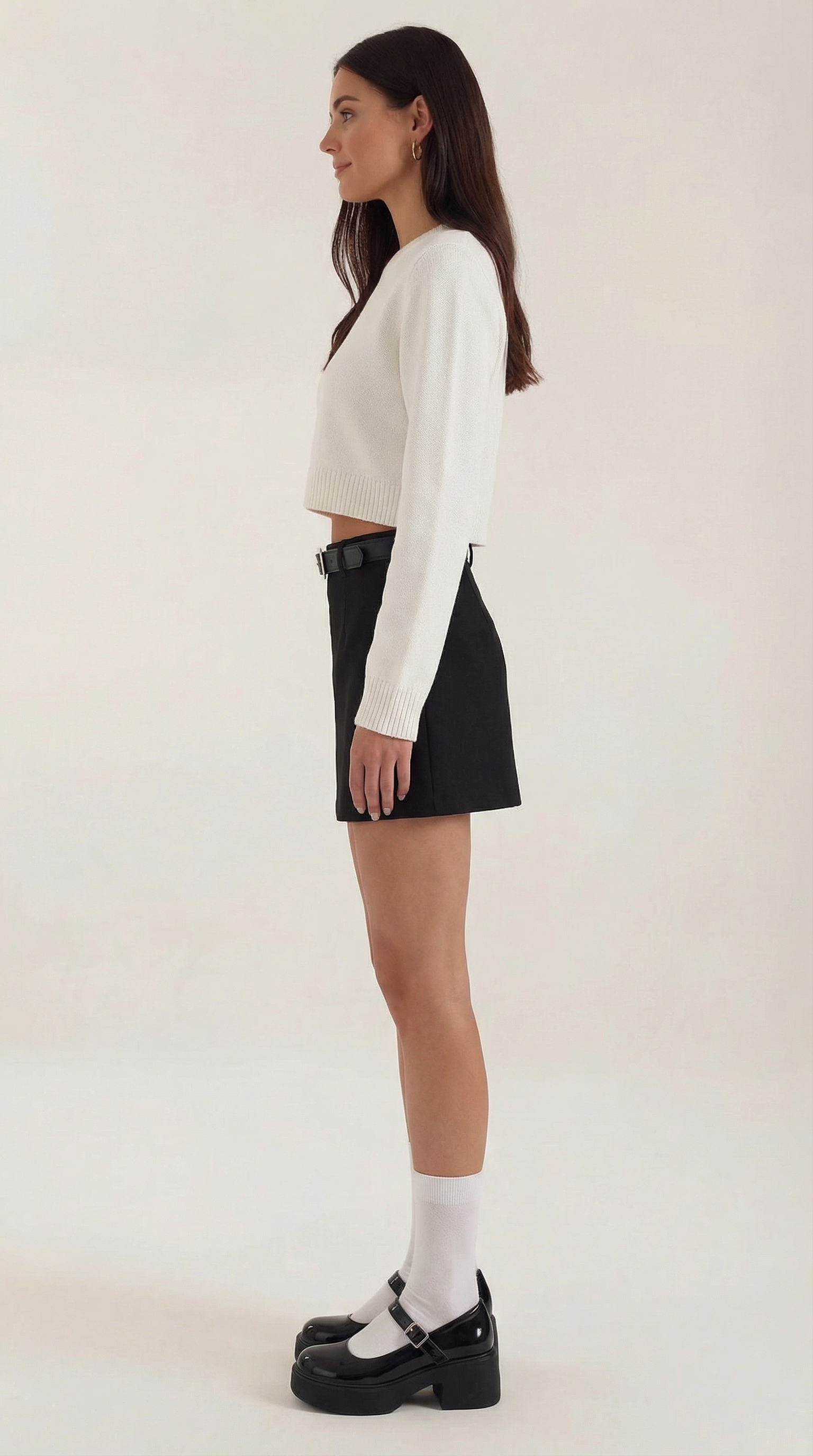 High Waist Mini Skirt A-Line-Mini Skirts-Laventaire-Laventaire