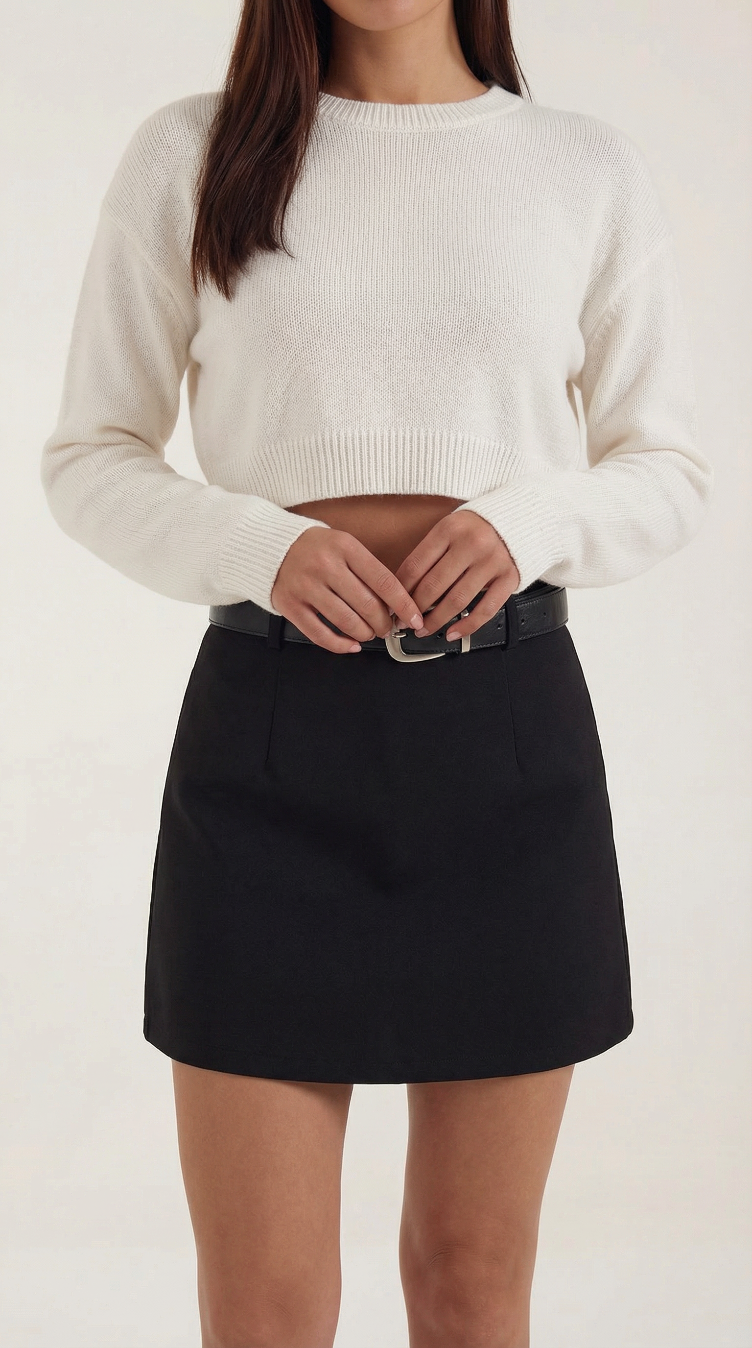 High Waist Mini Skirt A-Line-Mini Skirts-Laventaire-Laventaire