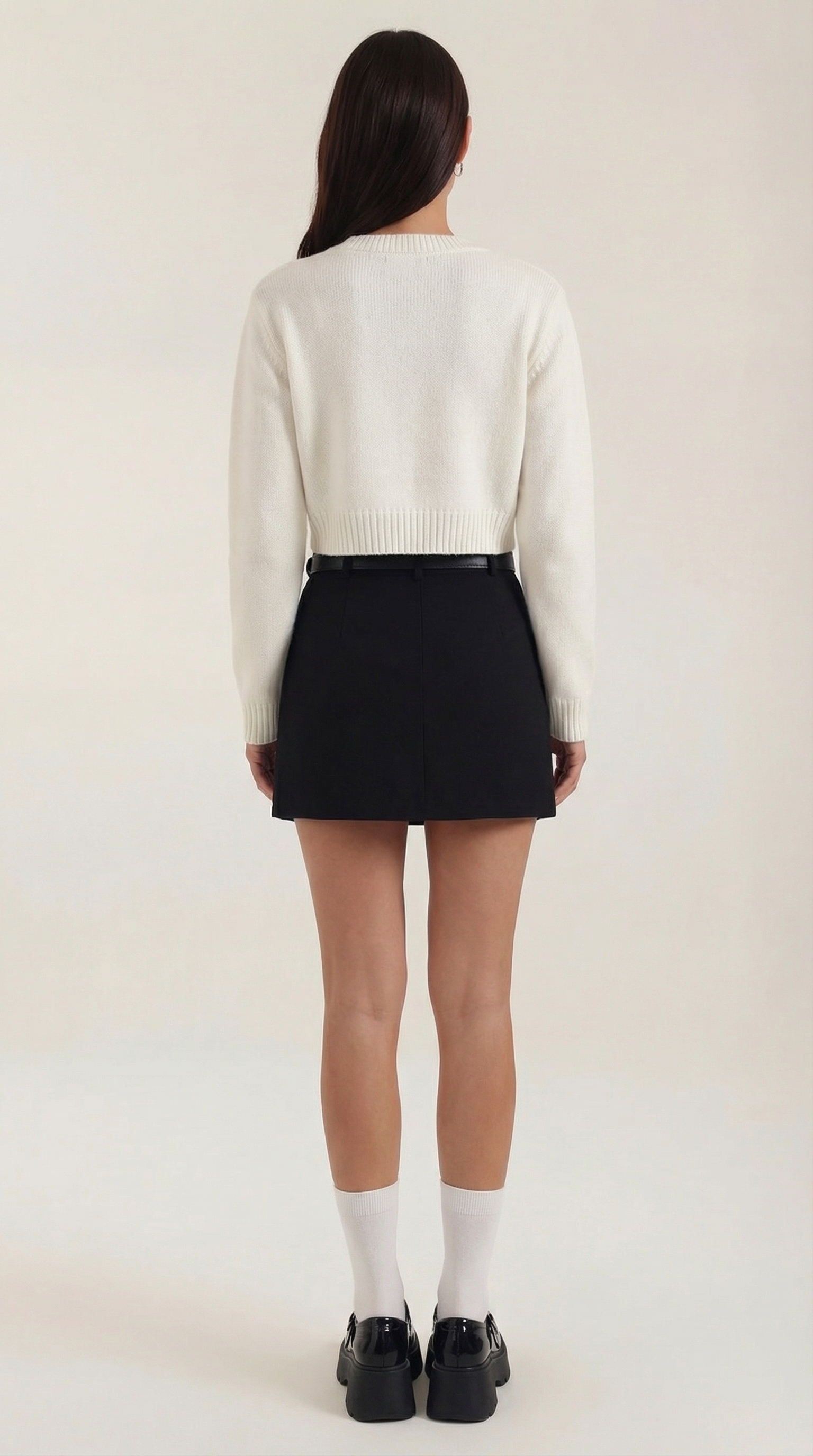 High Waist Mini Skirt A-Line-Mini Skirts-Laventaire-Laventaire