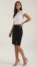 High Waist Mini Skirt-Women's Skirts-Laventaire-Laventaire