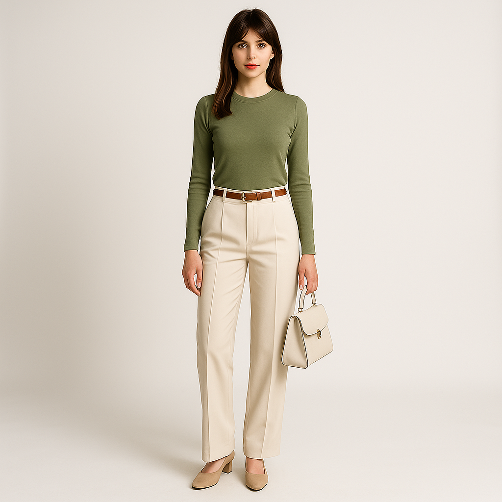 High Waist Palazzo Trousers-trousers > palazzo trousers-Laventaire-Laventaire