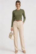 High Waist Palazzo Trousers-trousers > palazzo trousers-Laventaire-Laventaire