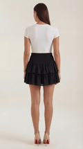 High Waist Ruffled Skirt-Women's Skirts-Laventaire-Laventaire