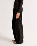 High Waist Tapered Trousers-trousers > tapered trousers-Laventaire-Laventaire