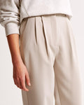 High Waist Tapered Trousers-trousers > tapered trousers-Laventaire-Laventaire