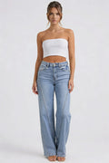 High Waist Wide Leg Jeans-jeans > wide leg jeans-Laventaire-Laventaire