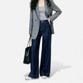High Waist Wide Leg Jeans-jeans > wide leg jeans-Laventaire-Laventaire