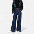High Waist Wide Leg Jeans-jeans > wide leg jeans-Laventaire-Laventaire