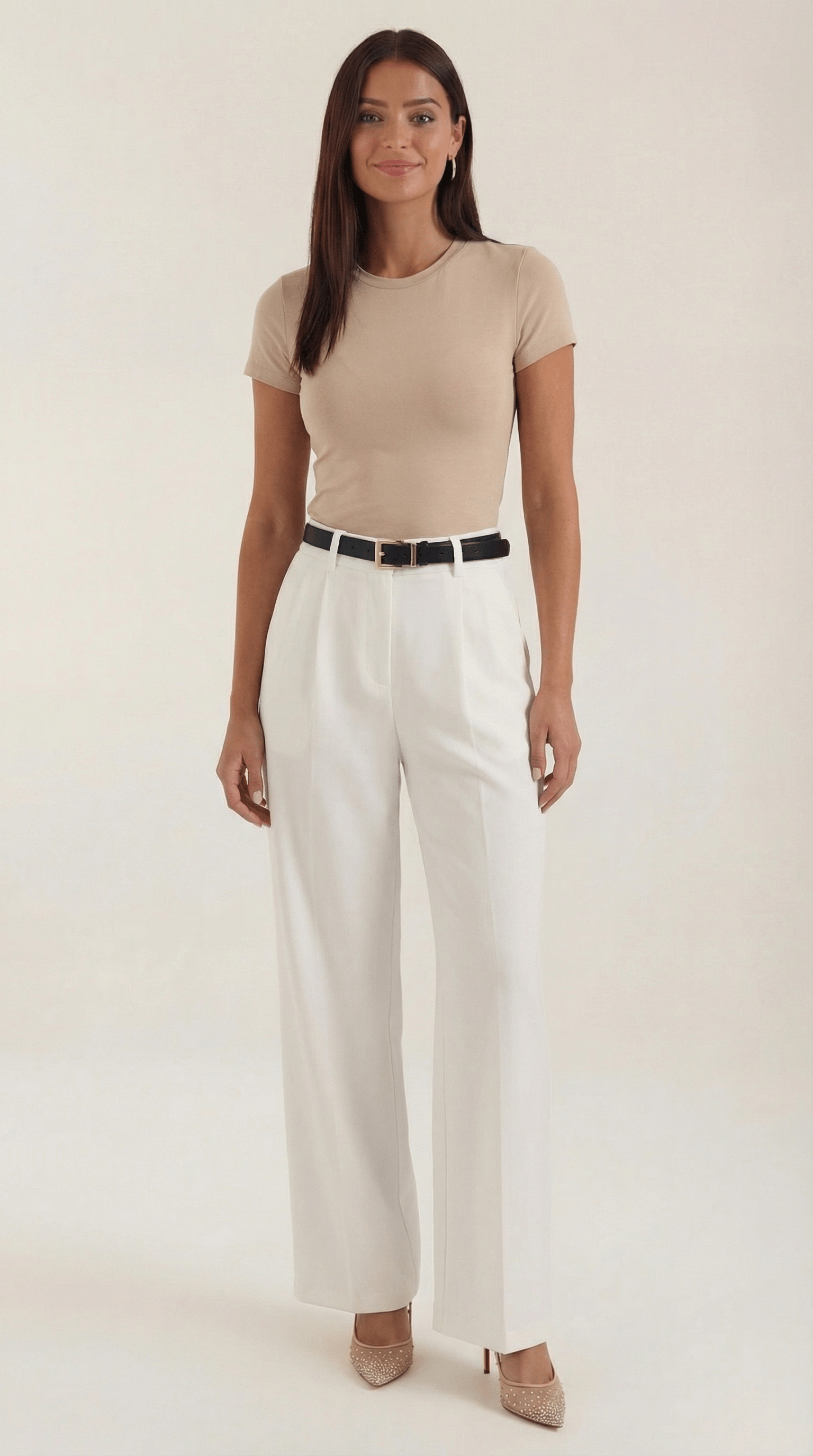 High Waist Wide Leg Trousers-trousers > wide leg trousers-Laventaire-Laventaire