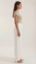 High Waist Wide Leg Trousers-trousers > wide leg trousers-Laventaire-Laventaire