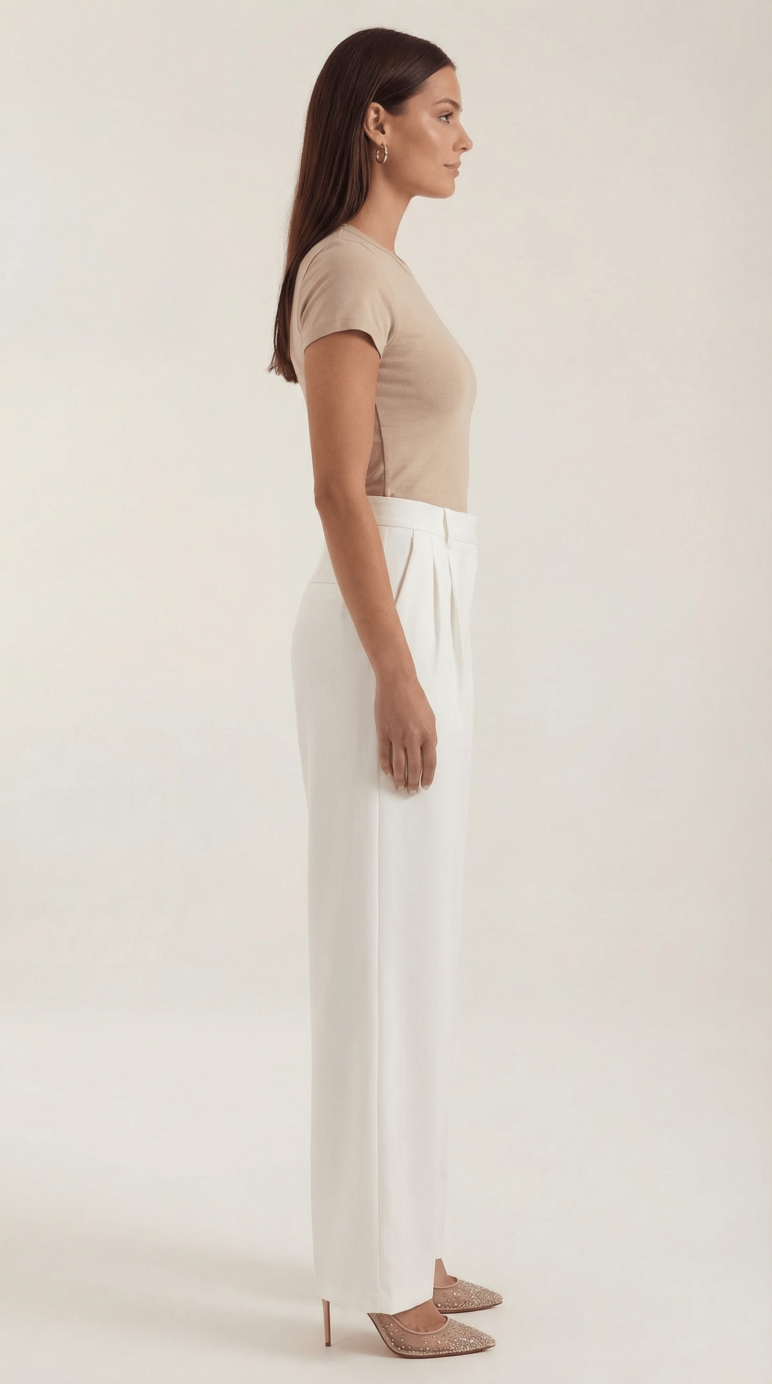 High Waist Wide Leg Trousers-trousers > wide leg trousers-Laventaire-Laventaire