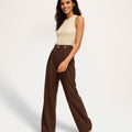 High Waist Wide Leg Trousers-trousers > wide leg trousers-Laventaire-Laventaire