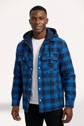Hooded Casual Fit Jacket-jackets > hooded jacket-Laventaire-Blue-S-Laventaire