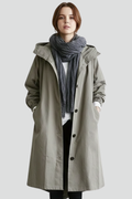 Hooded Long Coat-coats > long coat-Laventaire-Laventaire