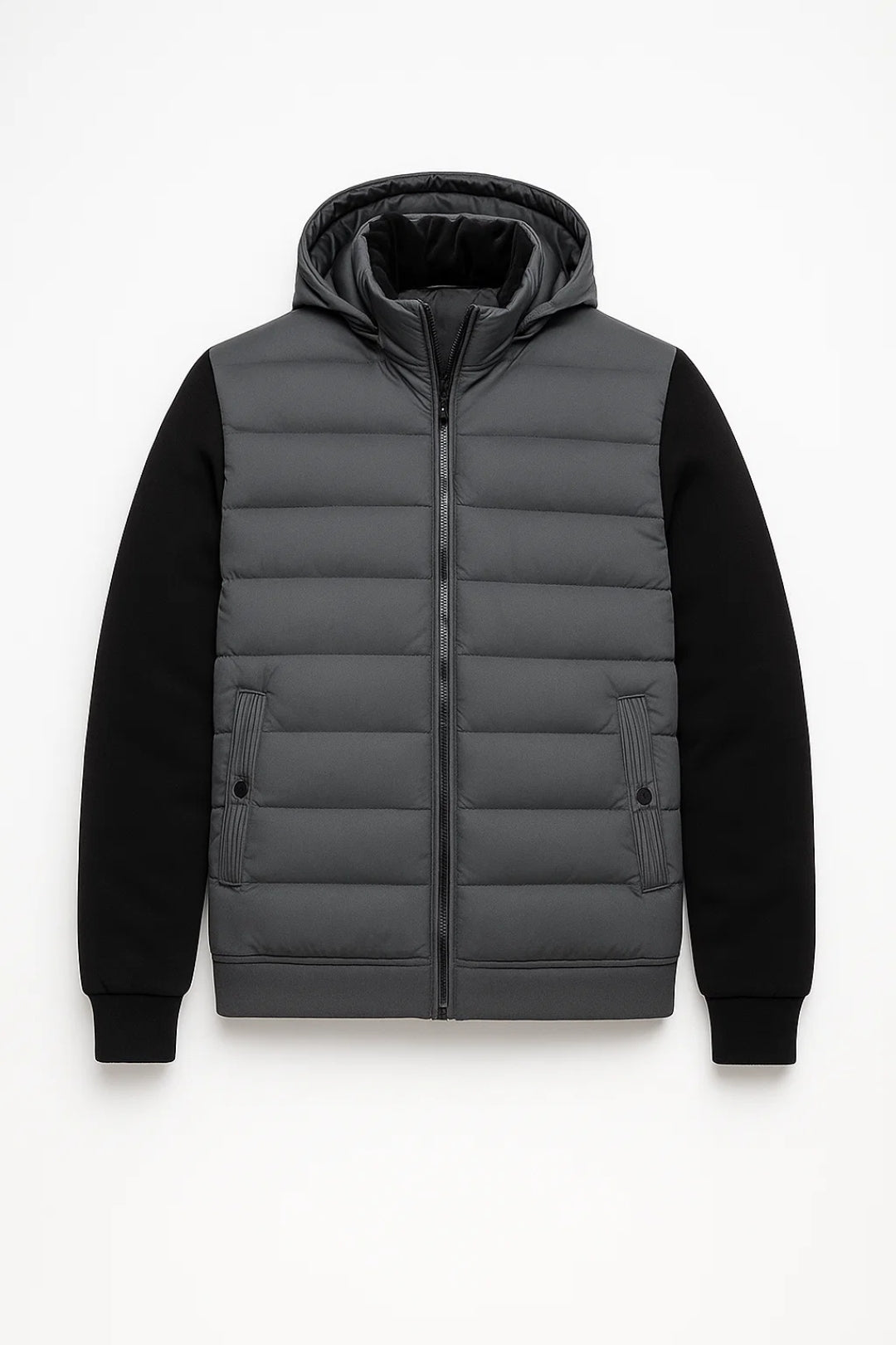 Hooded Quilted Jacket-jackets > hooded jackets > quilted jackets-Laventaire-Laventaire