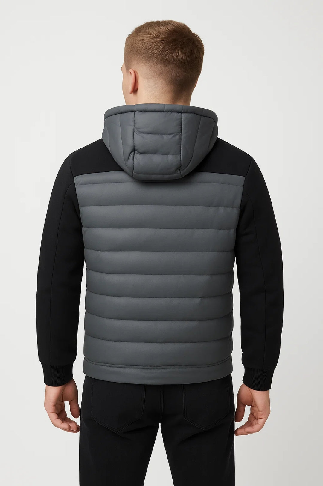Hooded Quilted Jacket-jackets > hooded jackets > quilted jackets-Laventaire-Laventaire