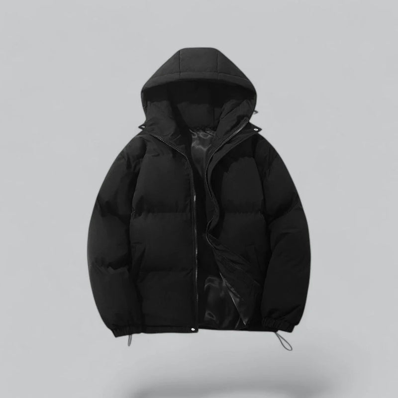 Hooded Relaxed Fit Jacket-jackets > hooded jacket-Laventaire-Laventaire