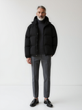 Hooded Relaxed Fit Jacket-jackets > hooded jacket-Laventaire-Laventaire