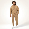 Hoodie Jogger Set Casual-sets > hoodie jogger set-Laventaire-Khaki-S-Laventaire