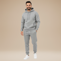 Hoodie Jogger Set Casual-sets > hoodie jogger set-Laventaire-Light Gray-S-Laventaire