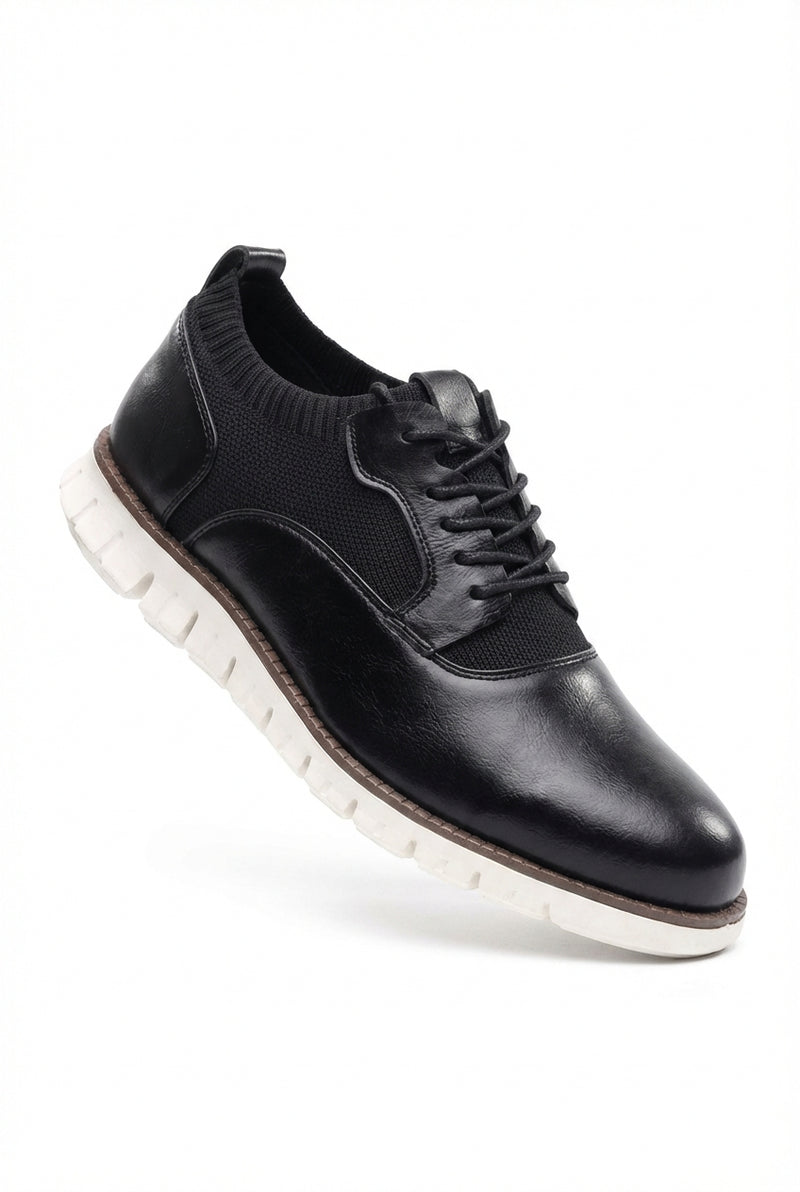 Hybrid Lace Up Shoes-footwear > hybrid lace-up shoes-Laventaire-Black-38-Laventaire