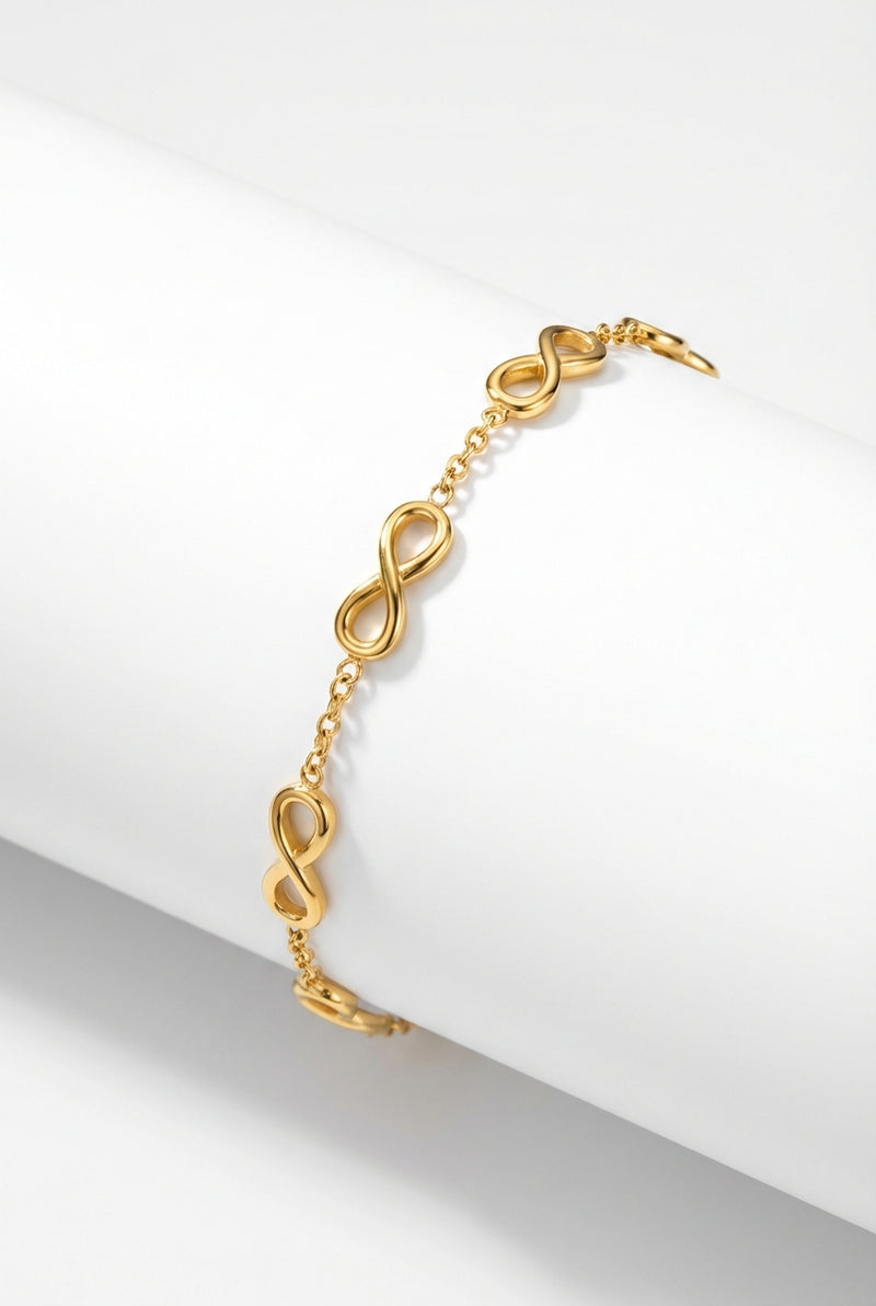 Infinity Chain Bracelet-jewelry > bracelets-Laventaire-Gold-One Size-Laventaire